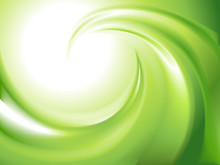 Abstract Green Swirl