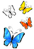 Fototapeta Motyle - Bunte Schmetterlinge (mit Clippfad)