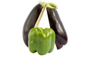 pepper and eggplant