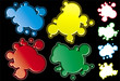 © sirvector - Cómics globos en varios colores y fondo negro