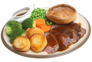 Wall Mural - Traditional Roast Beef Dinner