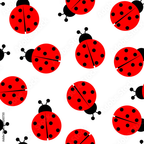 Foto-Plissee - ladybug seamless pattern (von robertosch)