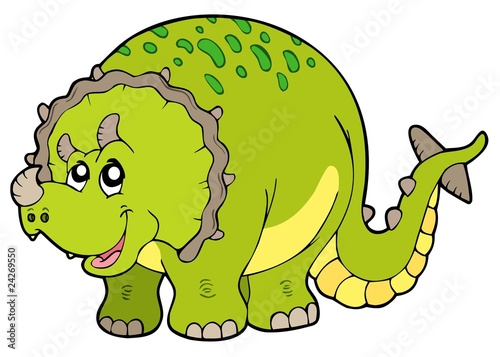 Tapeta ścienna na wymiar Cartoon triceratops