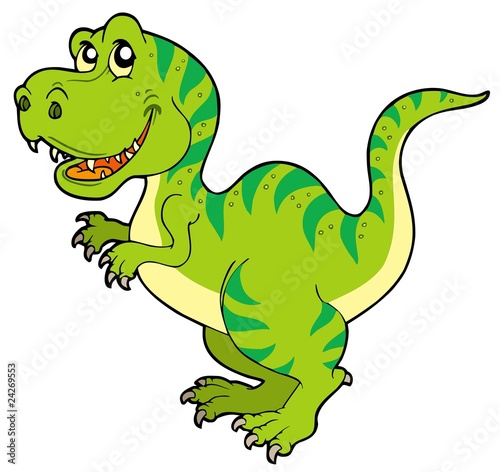 Naklejka na szybę Cartoon tyrannosaurus rex