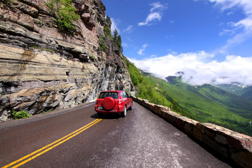 Wall Mural - going to the sun road