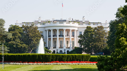 Fotografía das Weiße Haus in Washington D.C.