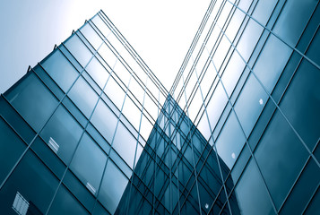 Wall Mural - abstract glass side of business building