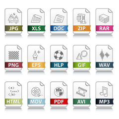 File extension icons