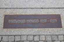 Berliner Mauer, Grenzverlauf, Gedenkstein, Markierung