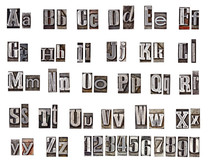 Alphabet Made From Metal Letters