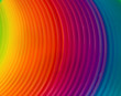 canvas print picture - Spirale mit Regenbogenfarben
