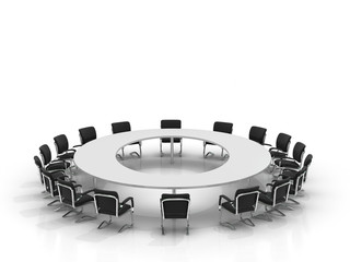 Wall Mural - conference table and chairs