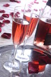 Red sparkling wine & Roses / Roter Sekt & Rosen