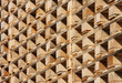 structure and texture of wooden pallets in stock