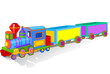 Colorful toy train 