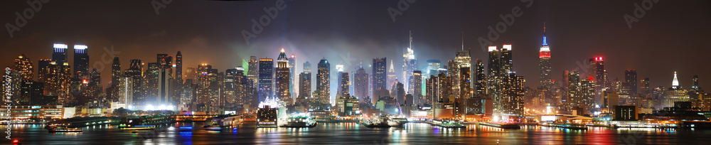 New York City panorama - obrazy, fototapety, plakaty 