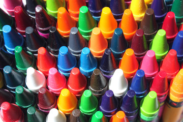multi colored crayons