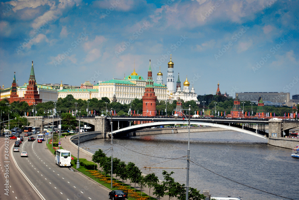 Obraz na płótnie Moskova et Kremlin w salonie