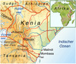 Landkarte von Kenia