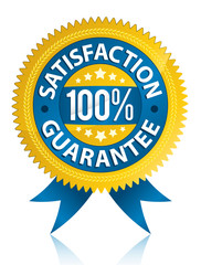 Wall Mural - Satisfaction guarantee label