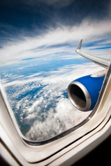 Naklejka widok z samolotu