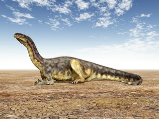 Naklejka zwierzę 3d dinozaur gad