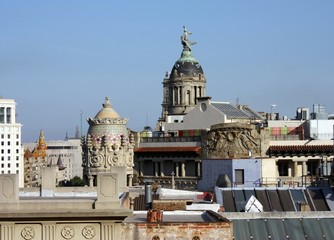 vue sur les toitures de Barcelone