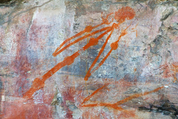 Wall Mural - Aboriginal rock art, Ubirr, Kakadu N/P, Australia