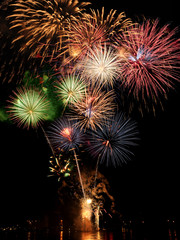 Wall Mural - fireworks of multiple colors