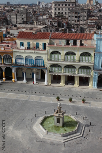 Naklejka na szybę Cuba - Vieille place - Habana vieja - plaza vieja