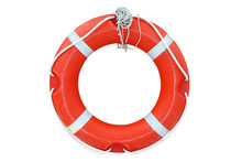 Ring-buoy On The White Background