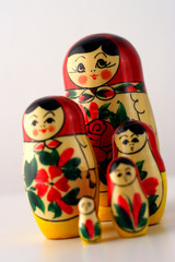 Nesting dolls group