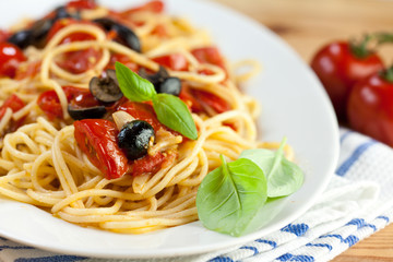 Fototapeta pomidor włoski zdrowy śródziemnego spaghetti