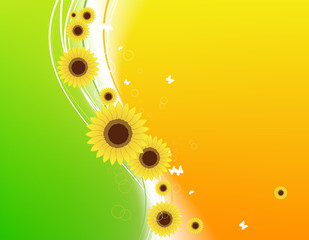 Poster - Floral abstract background for your design