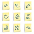 © Sergiy Timashov - Arrows web icons set 1,  yellow notes series