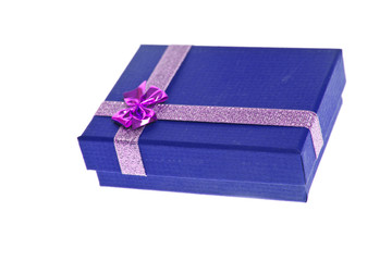 Wall Mural - Blue present box