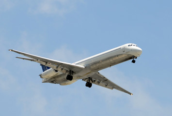 Wall Mural - Passenger jet airplane