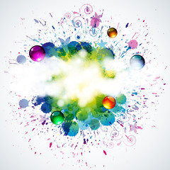 Aufkleber - eps10 vector splash background