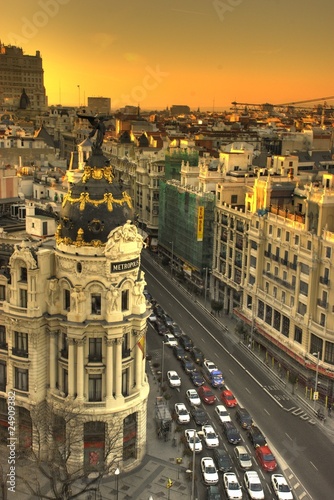 Zdjęcie XXL Budynek Metropolis Madrid