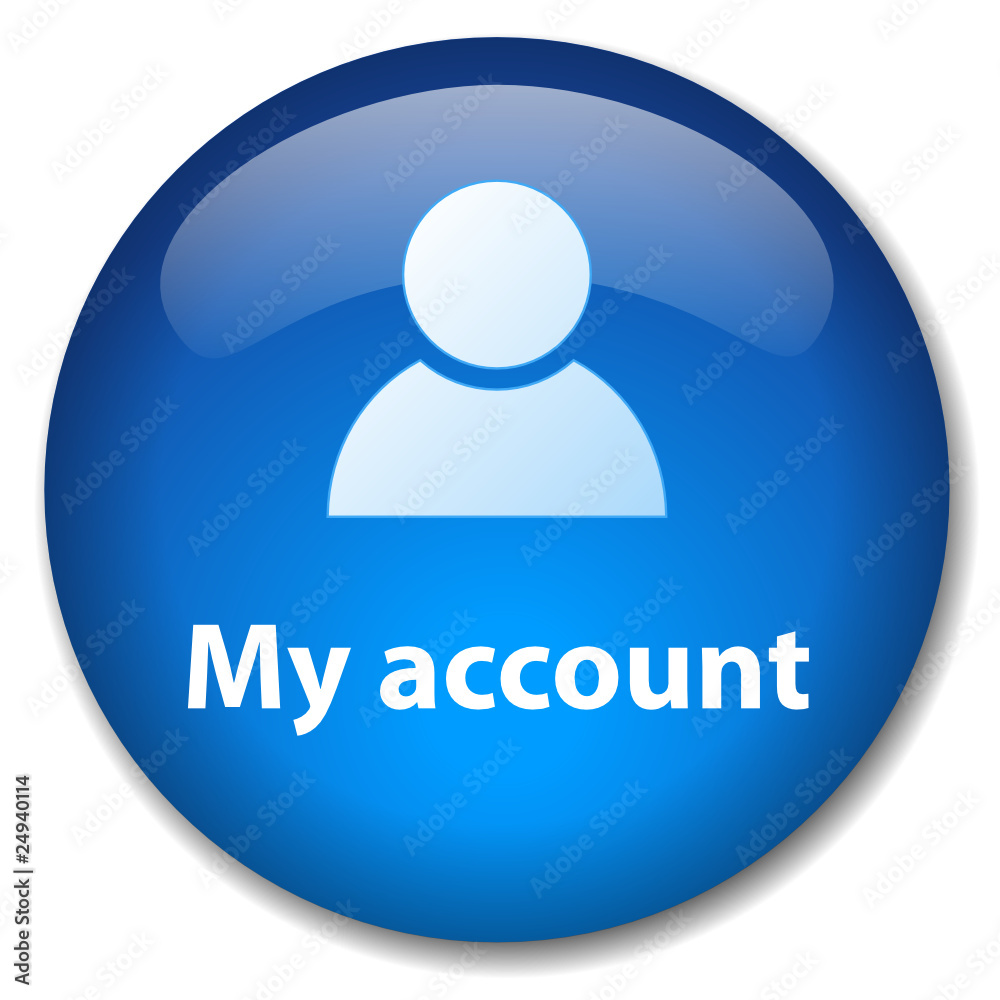 MY ACCOUNT Web Button profile user login go open new data icon Stock Vector Adobe Stock