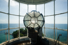 Inside The Top Part Of Lengkuas Island Lighthouse