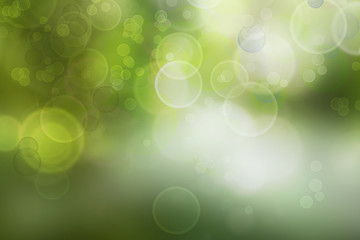 Abstract green blurs background