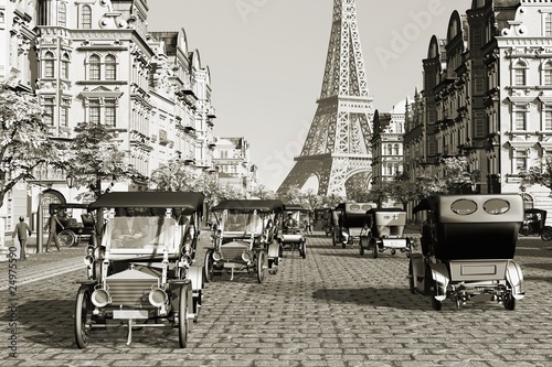 Tapeta ścienna na wymiar Belle epoque