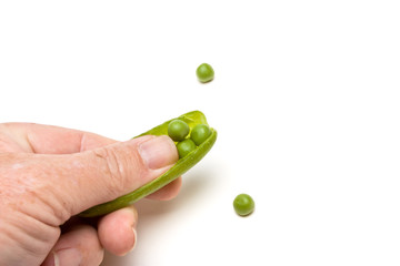 Wall Mural - Shelling Peas