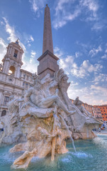 Fontana dei fiumi,Roma,Italia,Europa