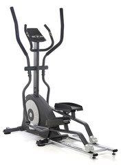 Elliptical gym machine over white background