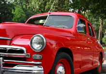 Red Vintage Car