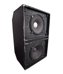 Wall Mural - Giant Thrashed Bass Speaker Cabinet