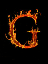 Fire Letter "G"