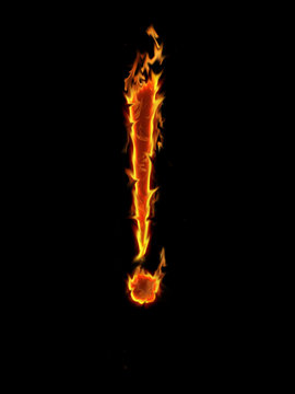 Fire exclamation mark